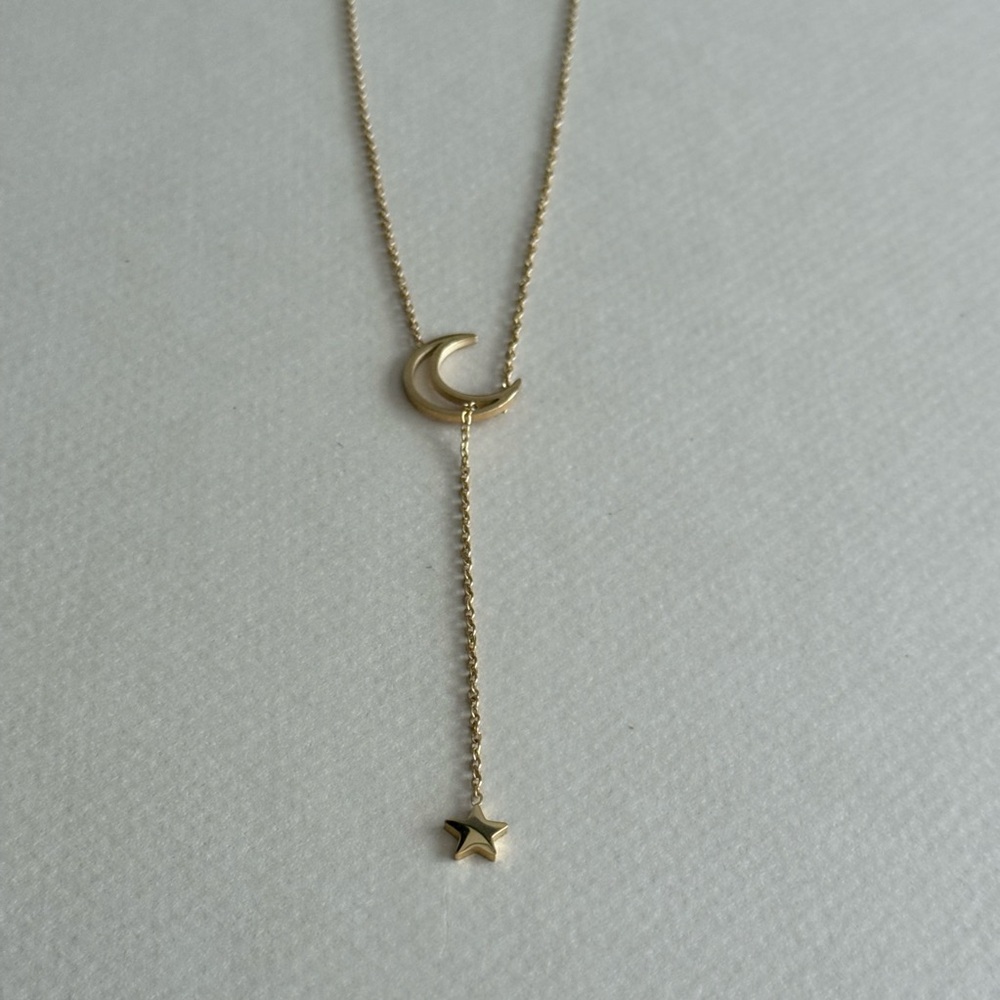 Crescent Moon Necklace #1708 - Picture 3 of 3